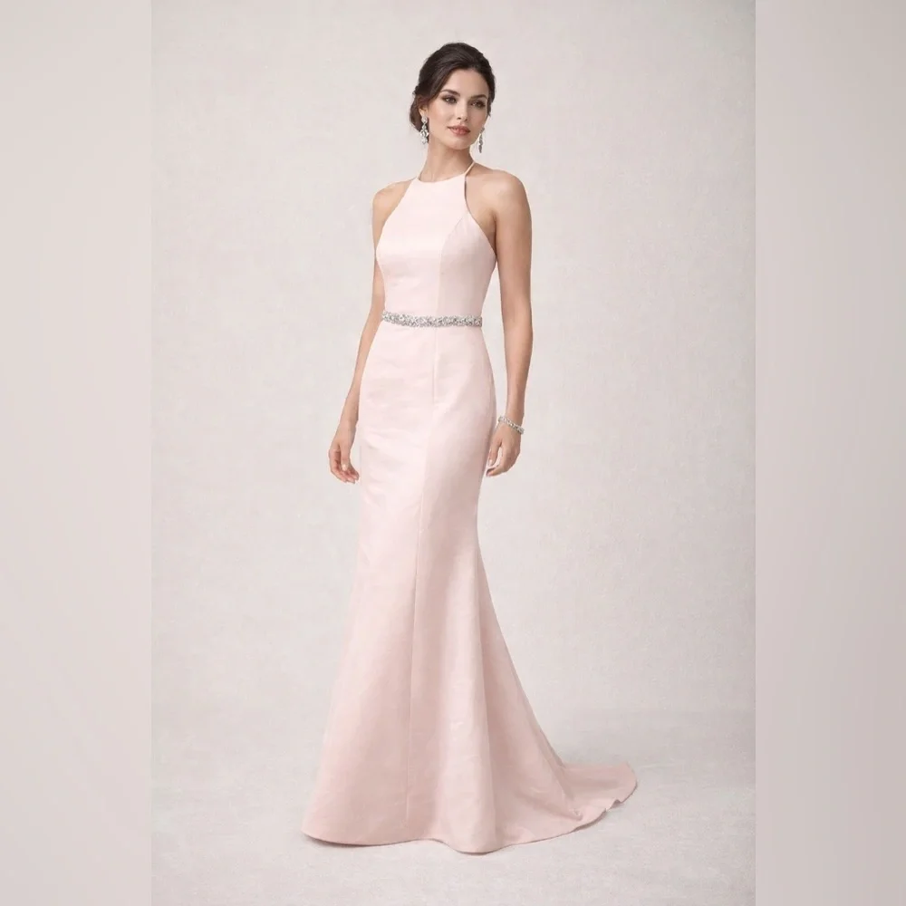 amsale pink dress Amsale Bridesmaid Dress Alora GB252S Mocha